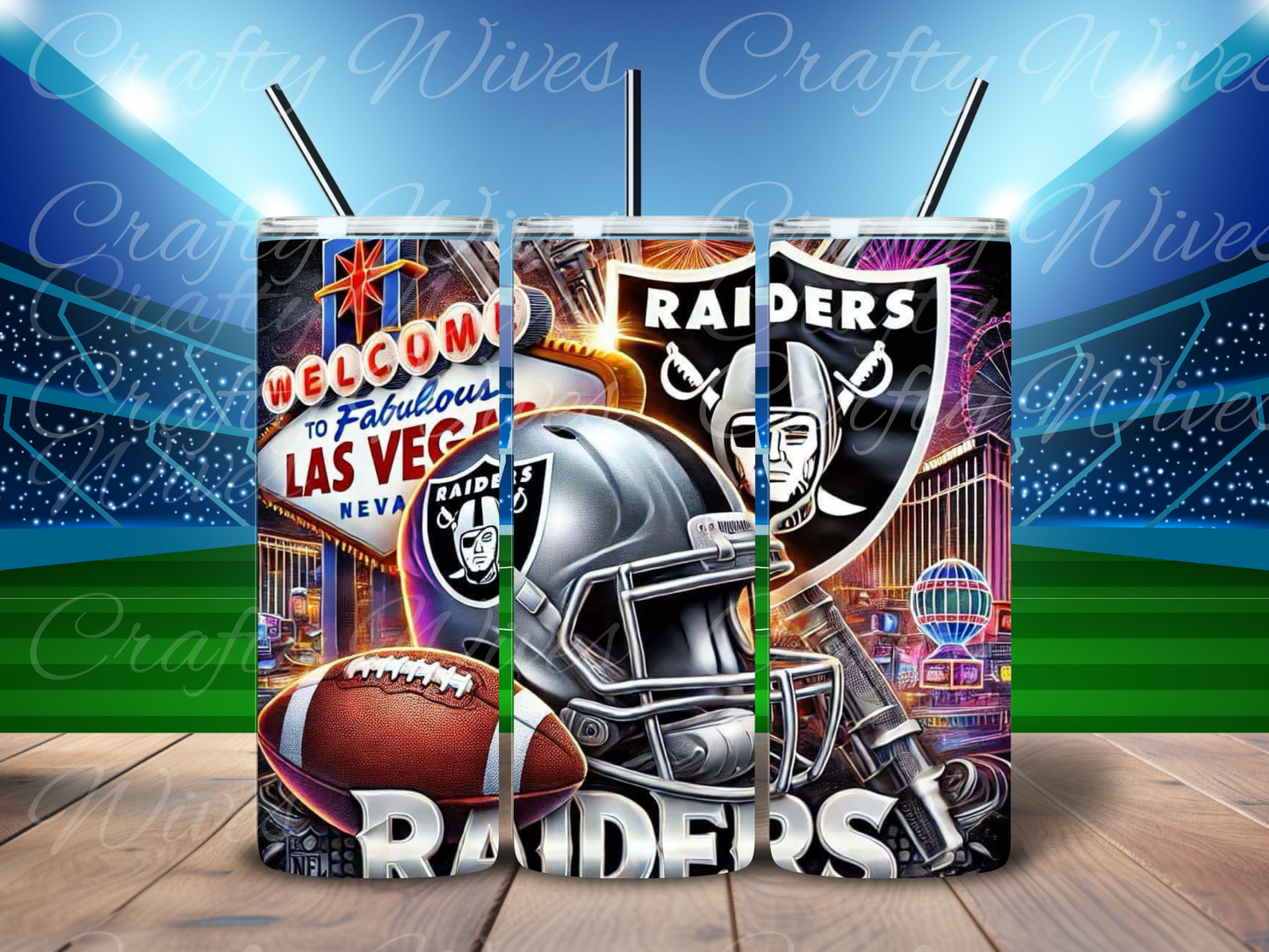 Las Vegas Raiders 20oz Stainless Steel Tumbler – NFL Football Fan Gift & Drinkware