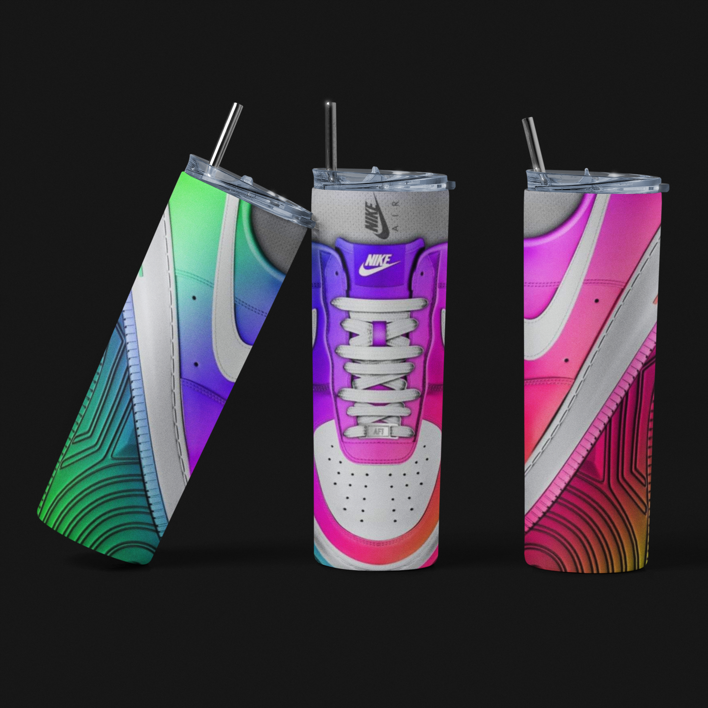 Rainbow Shoe Tumbler