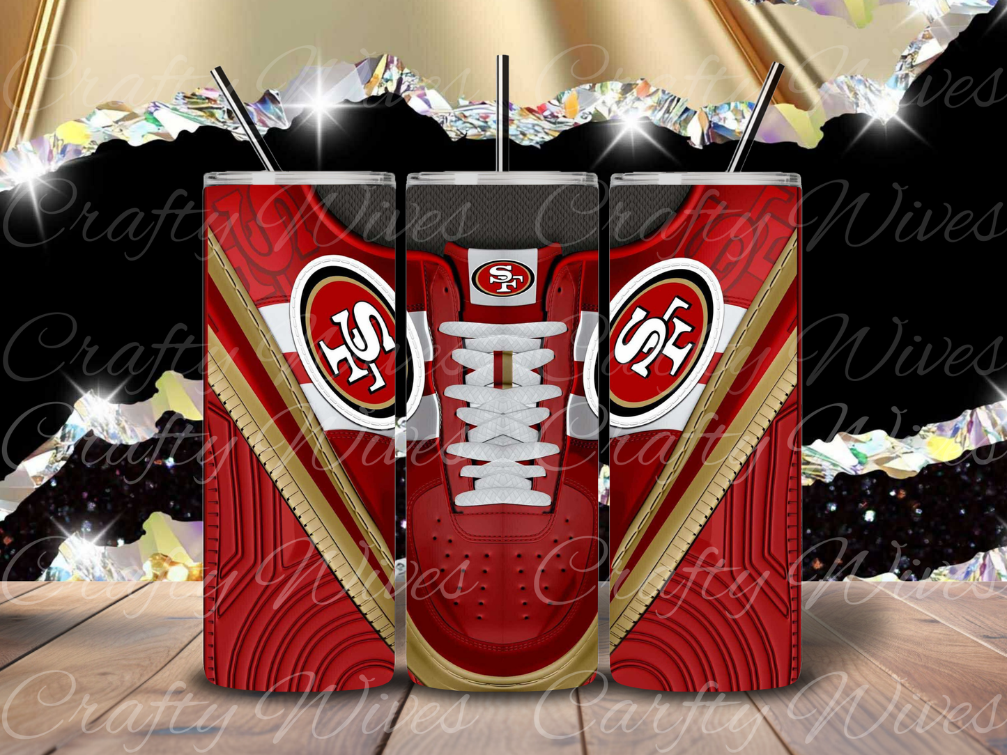 San Francisco 49ers 20oz Tumbler – NFL Football Stainless Steel Fan Cup
