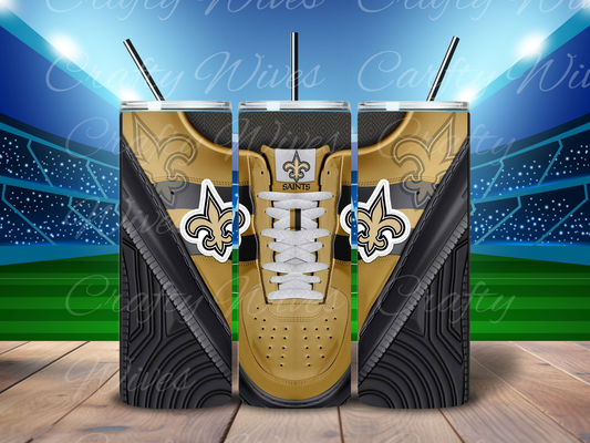 New Orleans Saints 20oz Stainless Steel Tumbler – Football Fan Gift & Drinkware