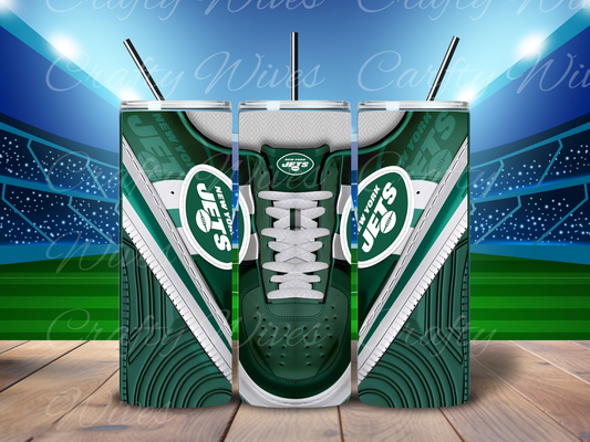 New York Jets 20oz Stainless Steel Tumbler – Football Fan Gift & Drinkware